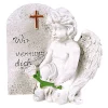 Grab-Spruchstein Engel Mit Rose 17X20,5X10Cm