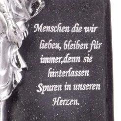 Grab-Spruchstein Mit Sitzendem Engel