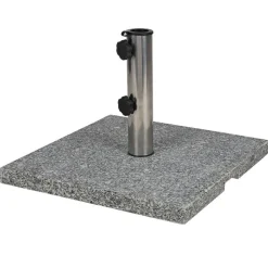 Granit-Sonnenschirmständer Eckig 20Kg, Poliertes Granit, Gewicht: 20Kg