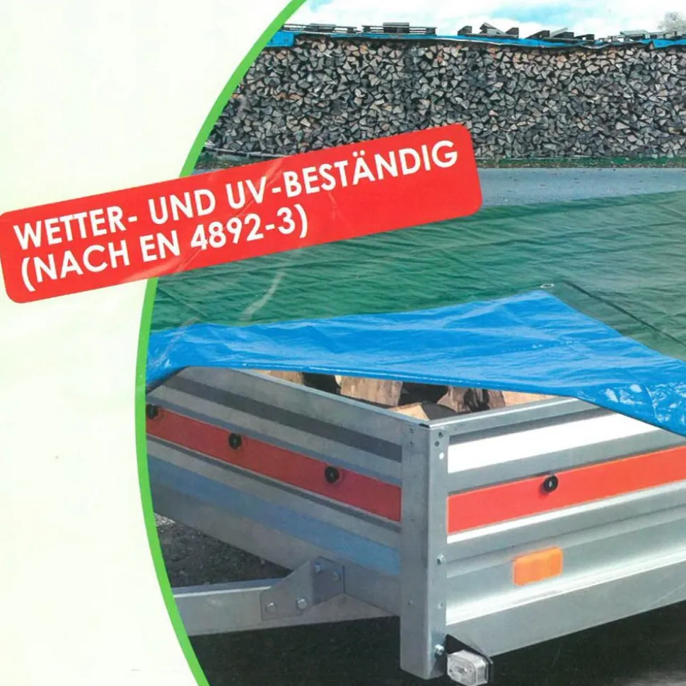 Gruner Jan Gewebeplane Mit Aluminiumosen 4X5M Grun/Blau
