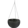 Gruner Jan Hangeampel Rattanoptik 26Cm Anthrazit