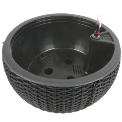 Gruner Jan Hangeampel Rattanoptik 26Cm Anthrazit
