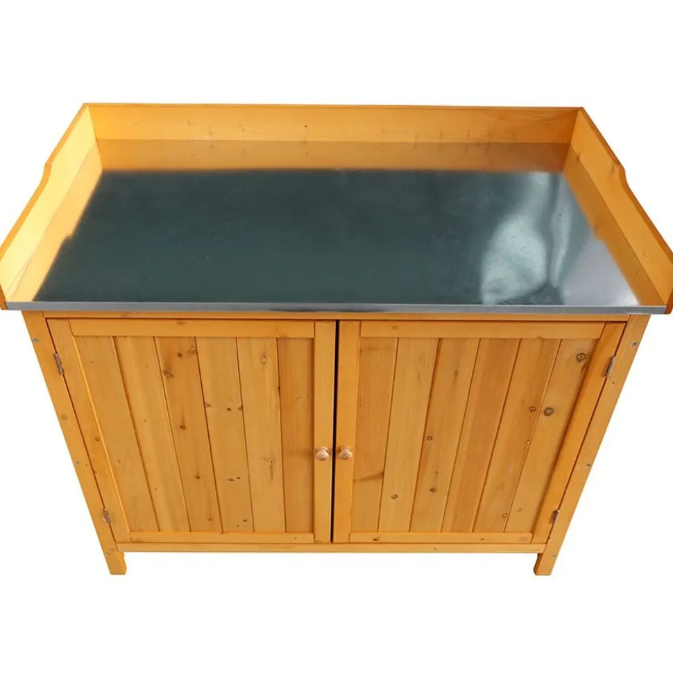 Gruner Jan Holz-Pflanztisch Mit Stauraum 2In1 94X47X94Cm