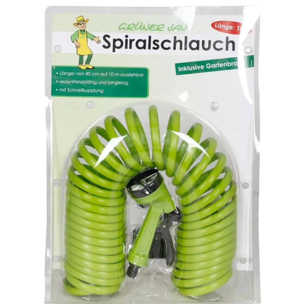 Gruner Jan Spiralschlauch Inkl. Gartenbrause 10M