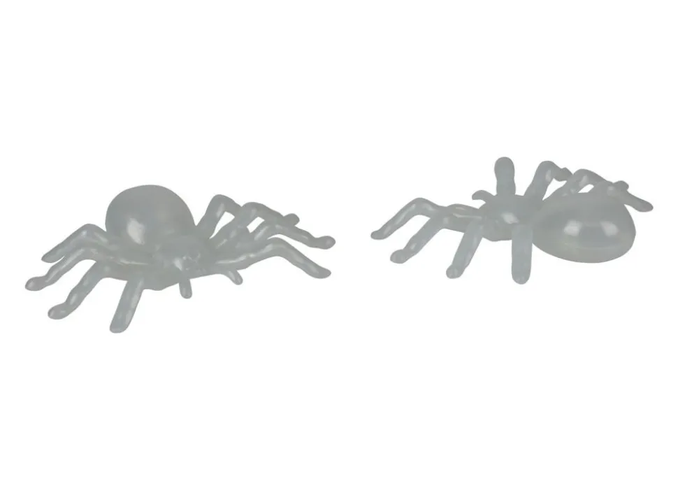 Halloween Deko-Spinne Fluoreszierend 2Er-Set