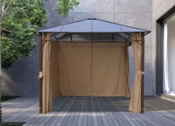 Hardtop-Gartenpavillon Mit Seitenteilen 3X3M