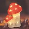 Herbstdeko Mit 24 Leds Warmweis Pilz