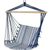 Hängesessel Grau-Blau/Gestreift