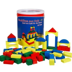 Holzbauklotze Bunt 100 Stuck