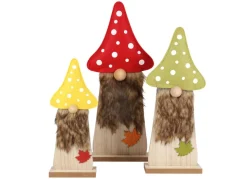 Holzdeko Herbstwichtel 41Cm