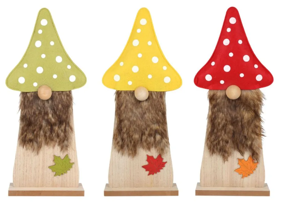 Holzdeko Herbstwichtel 41Cm