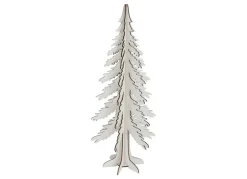 Holzdeko Tanne Mit Glitzer 45Cm