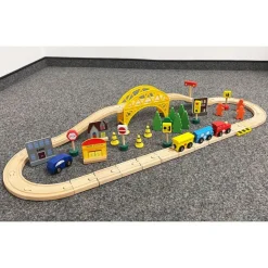 Holzeisenbahn-Spielset 60-Teilig