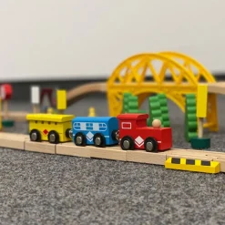 Holzeisenbahn-Spielset 60-Teilig