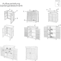 Holz-Gartengeräteschrank Honey 96Cm