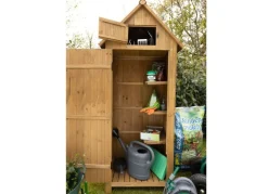Holz-Gartenschrank 179Cm Natur