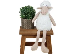 Holz-Hocker Ranch Rustikal 30X20X20Cm Natur