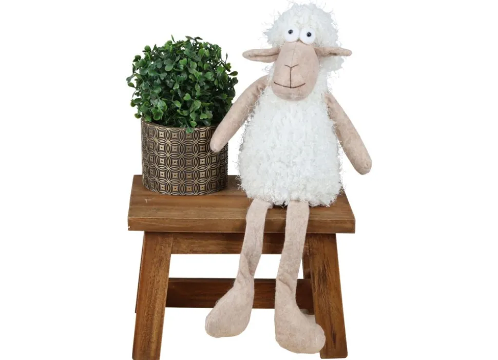 Holz-Hocker Ranch Rustikal 30X20X20Cm Natur