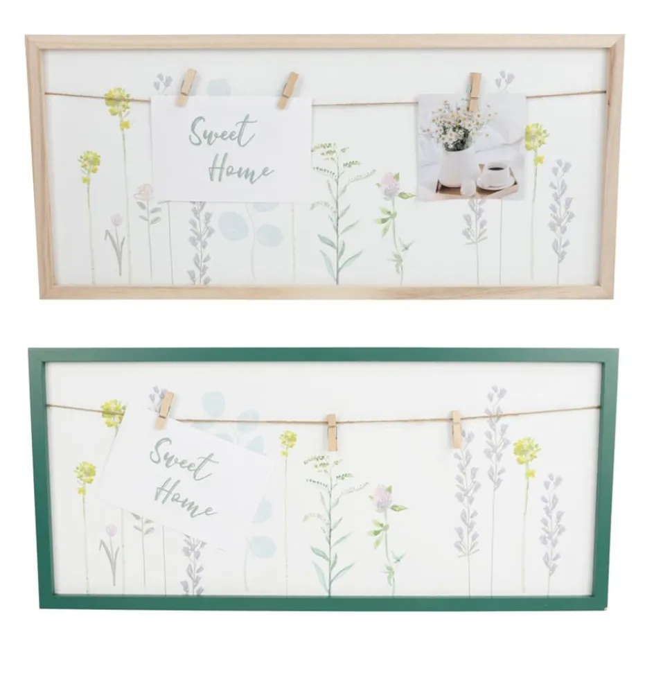 Holz-Memoboard Blumenprint