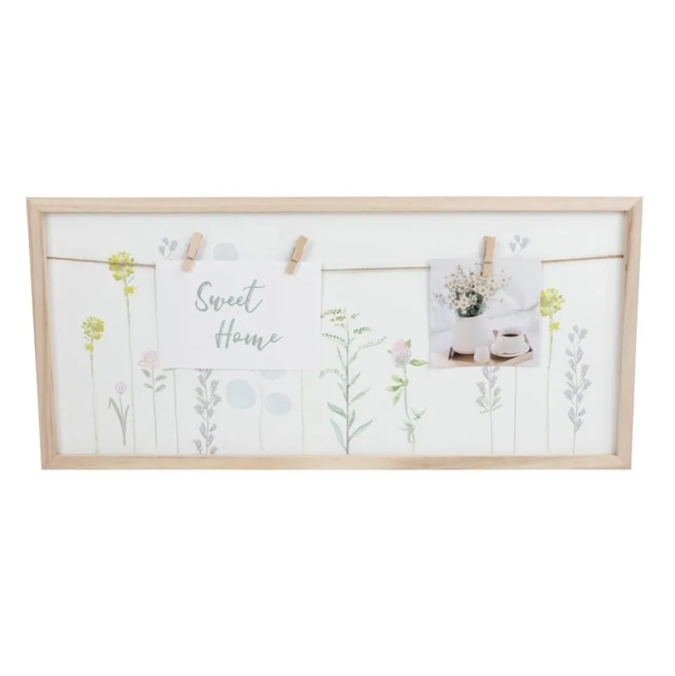 Holz-Memoboard Blumenprint