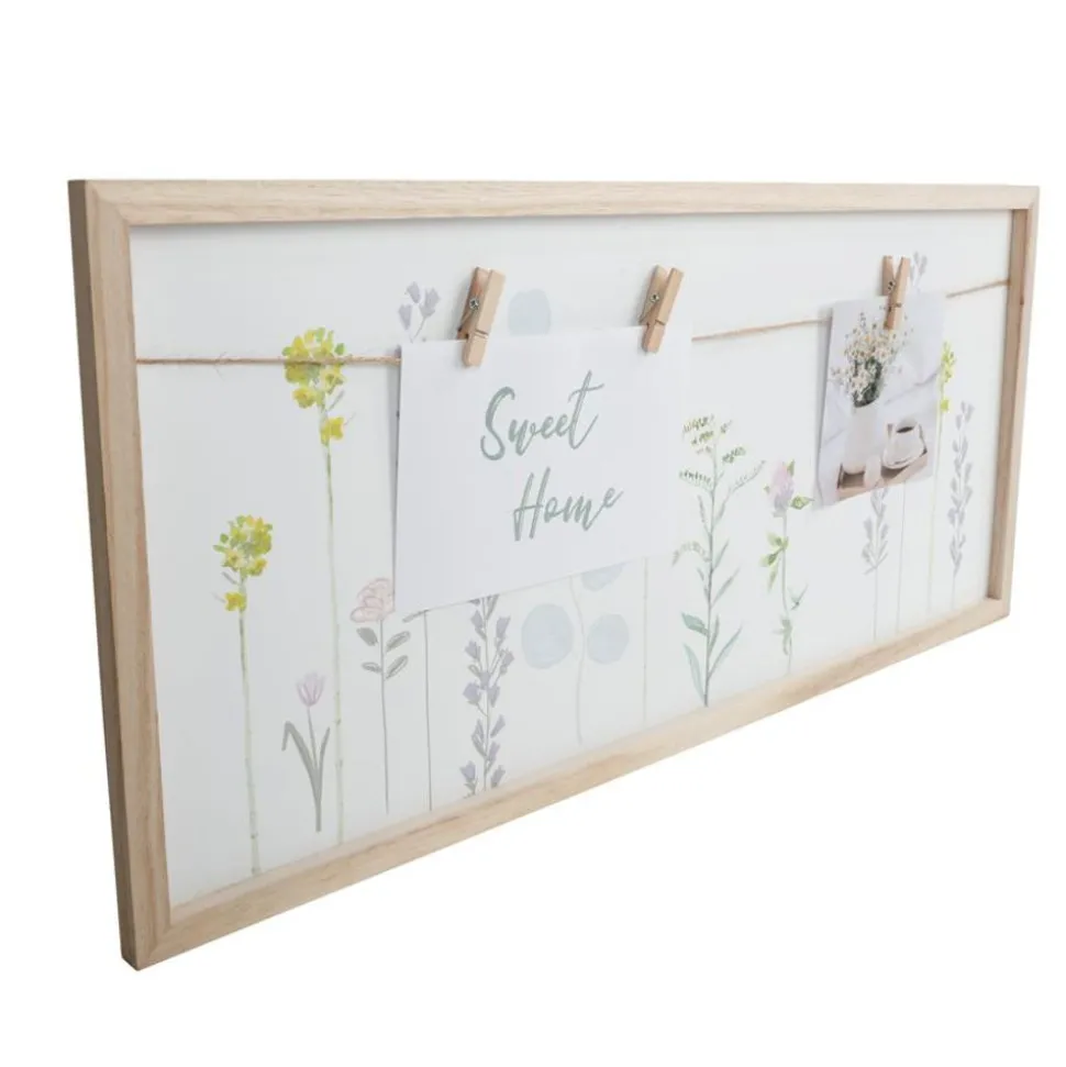 Holz-Memoboard Blumenprint