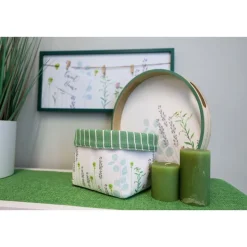 Holz-Memoboard Blumenprint
