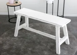 Holz-Sitzbank Ranch Used-Look 90X34X46Cm Weis