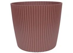Indoor-Ubertopf Milly Rillendesign 29Cm Dunkelrosa