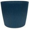 Indoor-Ubertopf Milly Rillendesign 29Cm Petrol