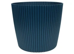 Indoor-Ubertopf Milly Rillendesign 29Cm Petrol