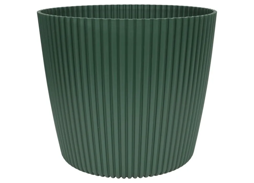 Indoor-Ubertopf Milly Rillendesign 29Cm Piniengrun