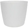 Indoor-Ubertopf Milly Rillendesign 29Cm Weis