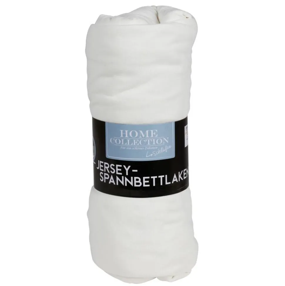 Jersey-Spannbettlaken 90/100X190/200Cm Cremeweis