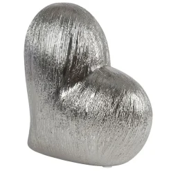 Keramik Deko-Herz 15X7X16Cm Silber
