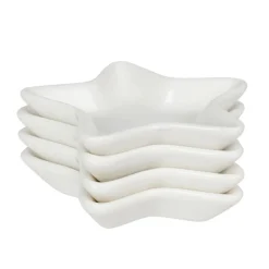 Keramik-Dipschalchen Stern 4Er-Set