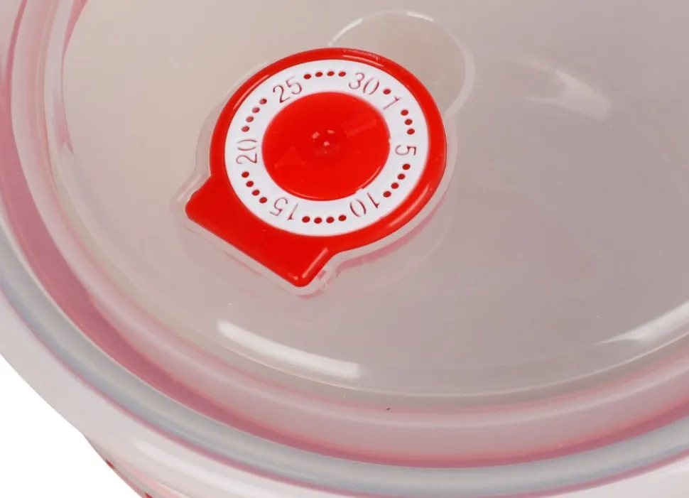 Keramikschusseln Mit Frischhaltedeckel 3Er-Set Rot