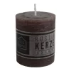 Kerze Rustikal 68X80Mm Anthrazit