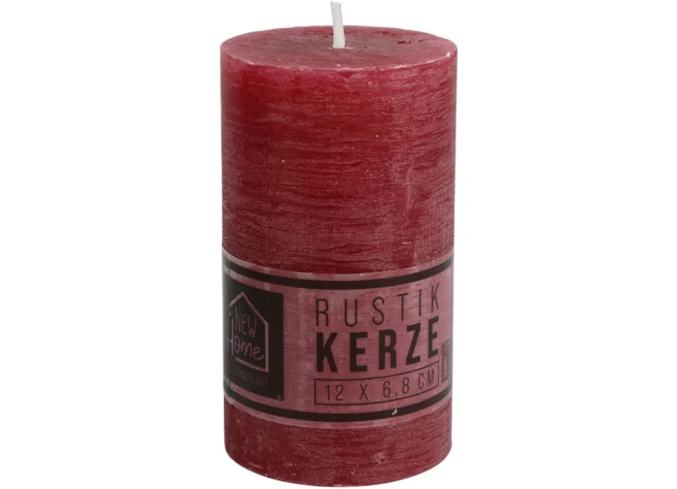 Kerze Rustikal 68X120Mm Beere
