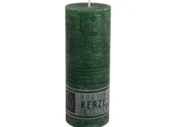 Kerze Rustikal 68X180Mm Dunkelgrun