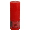 Kerze Rustikal 68X180Mm Rot