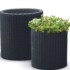 Keter Pflanz-Zylinder M+L 2Er-Set
