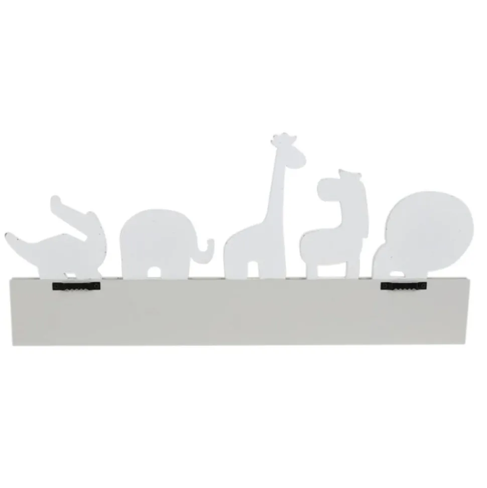 Kinder-Garderobe Dschungeltiere Mit 5 Haken
