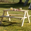 Kinder-Picknicktisch Aus Kiefernholz 90X50X79Cm