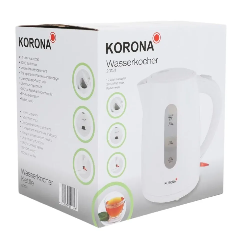 Korona Wasserkocher 1,7L Weis