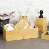 Kosmetik-Kastchen Aus Bambusholz 2-Teilig