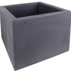 Kubus Pflanzkübel 4Er-Set Anthrazit