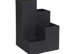 Kubus Wendeltreppentopf 40X40Cm Anthrazit
