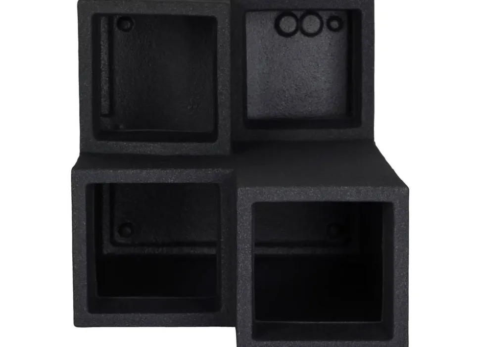 Kubus Wendeltreppentopf 40X40Cm Anthrazit
