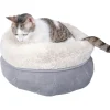 Kuschelbett Fur Katzen Und Kleine Hunde 46X24Cm Grau
