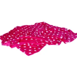 Kuscheldecke Herzen 130X160Cm Mit Beutel Pink